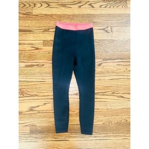 Outdoor Voices Black Leggings Pants Athletic Orange Band Small